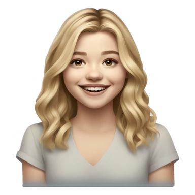 Chloe grace moretz smiling sticker