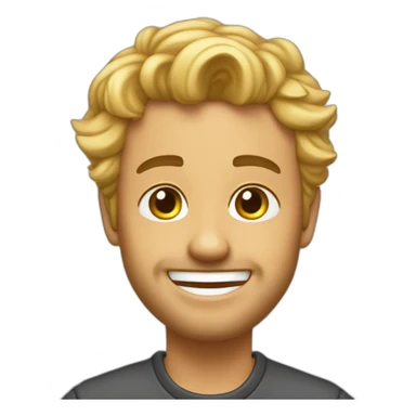 Emmanuel marcron riant sticker