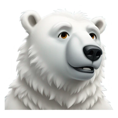 Polar bear with Fever sticker