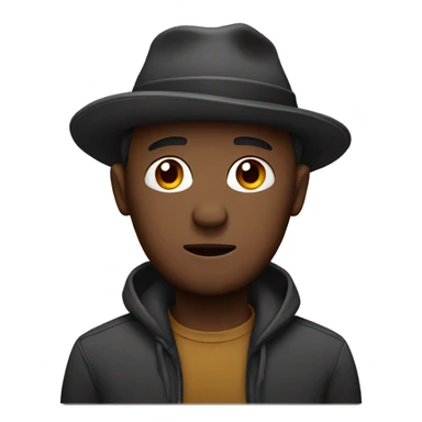 man sad wearing a maroon hat sticker