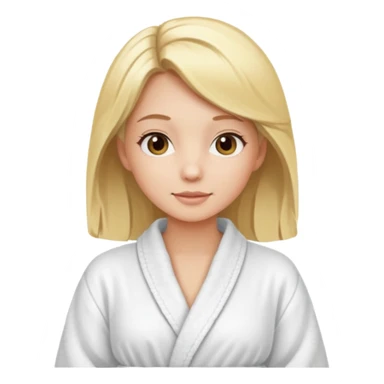 spa girl blonde hair sticker