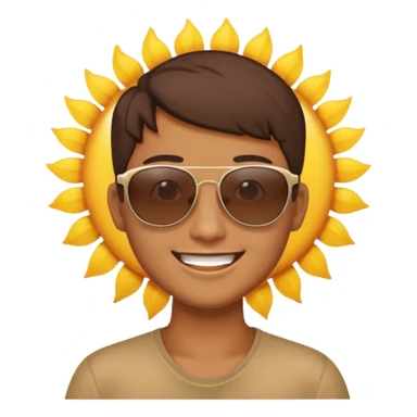 Look attitude sun  sticker