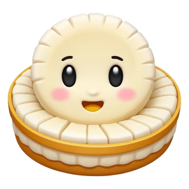 bitten rice cake sticker