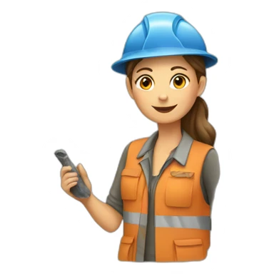 Woman geologist sticker