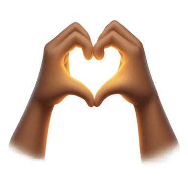 Two hands forming a heart or a warm, glowing heart wrapped in soft arms. sticker