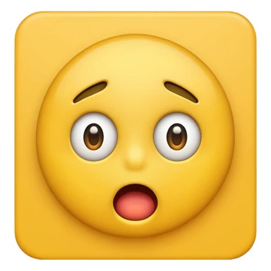 A shocked looking emoji  sticker