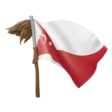 wind tirbune with Turkey flag sticker