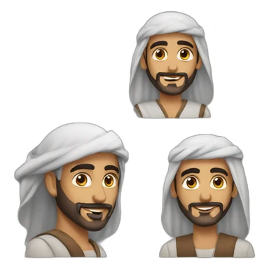 Arab man love sticker