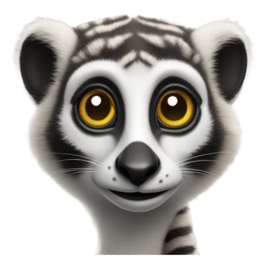 Fancy lemur sticker
