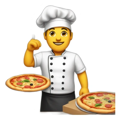 chef pizza sticker