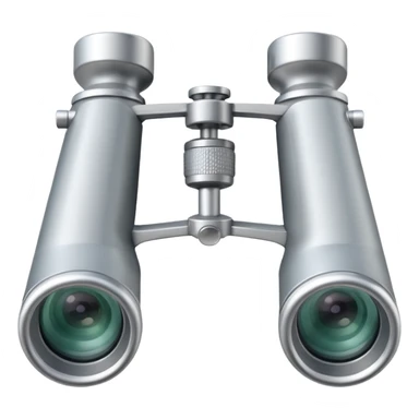silver binoculars sticker