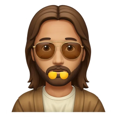 jesus wearing sunglasses sticker