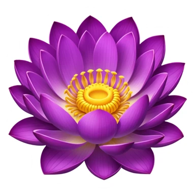 Purple lotus sticker