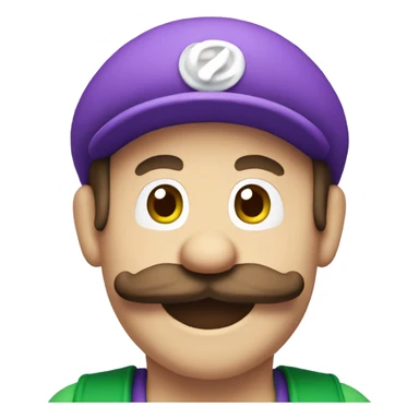 purple luigi sticker