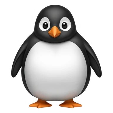 Fat penguin sticker