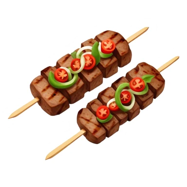 cut beef kebab sticker