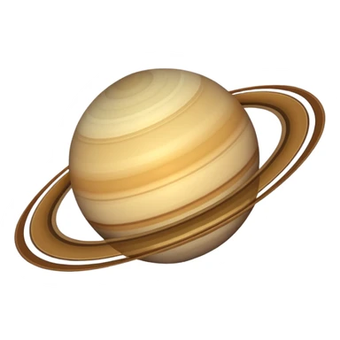 Ringless saturn sticker