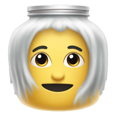 hair mask jar sticker