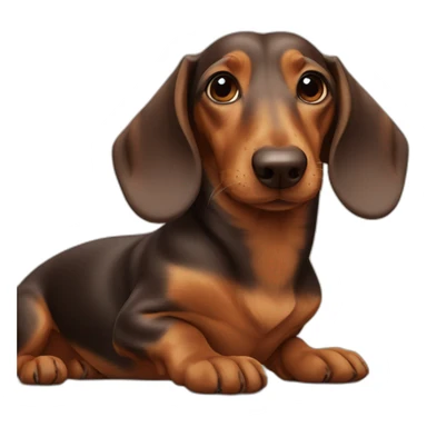 love between dachshunds sticker