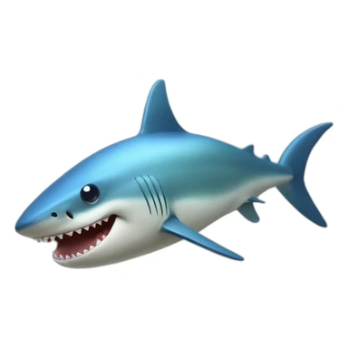 Requin sur un escargot sticker