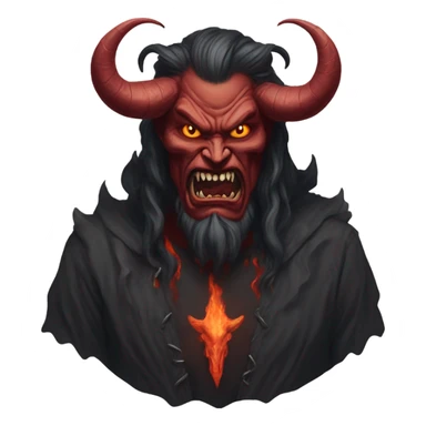 T shirt with a Picture of satan on it sticker