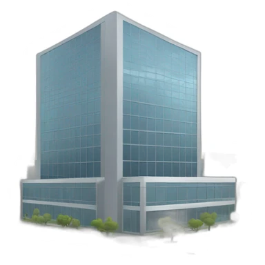 modern office building sticker