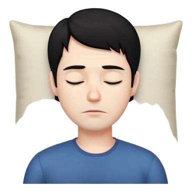Sleepy man black hair

 sticker
