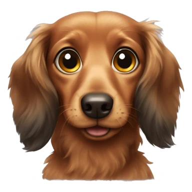 Fluffy dachshund  sticker