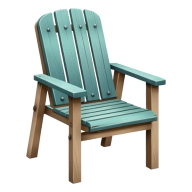 park chair in city park sticker