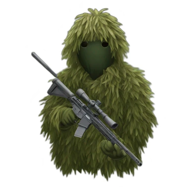 Ghillie sniper sticker