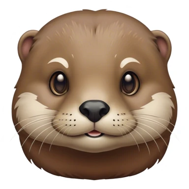 Otter with a buen sticker