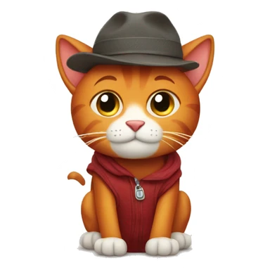 red cat traveler sticker