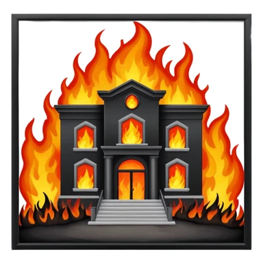 school called leaside on fire in hell sticker