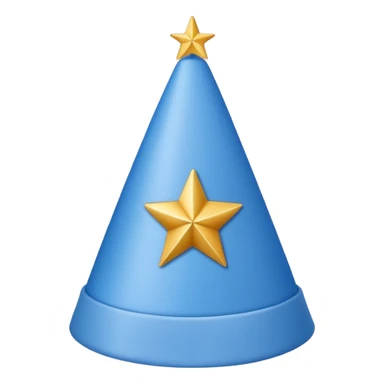 birthday hat with a star on top sticker