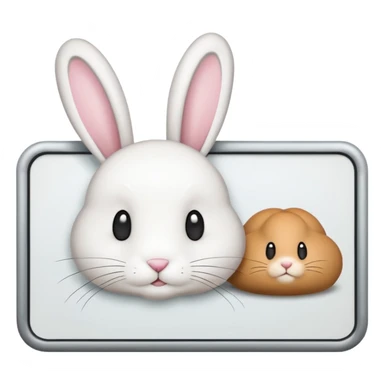 make a white billboard with the text “bun you” inside lt without a bunny just the text  sticker