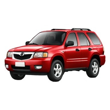 mazda tribute 2001 red sticker