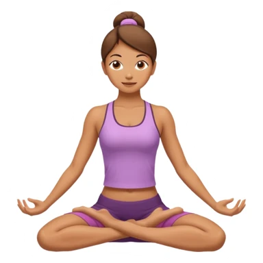 Yoga girl sticker