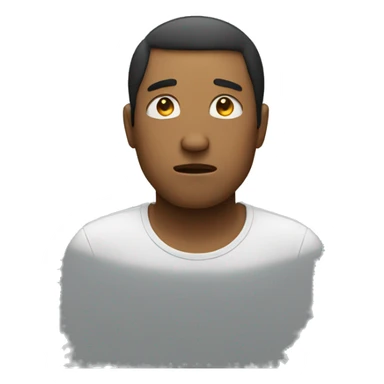 a person who is feeling down sticker