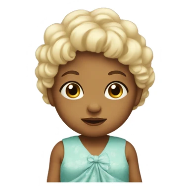 Baby with a dress sticker