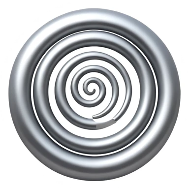 A simple spiral logo sticker