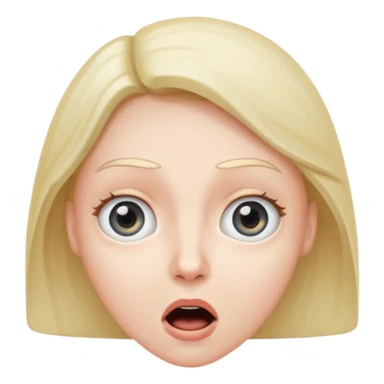 surprised face sticker