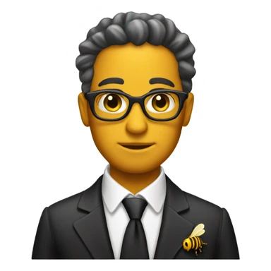 Beekeeper wearing a formal suit sticker