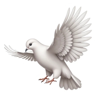 The tail of a dove, with the characteristic shape. sticker