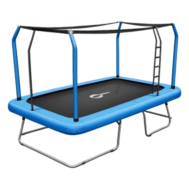 trampoline rectangulaire sans filet  sticker