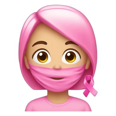 Pink  cancer awareness sticker