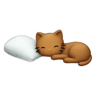 Hello kitty sleeping in bed  sticker