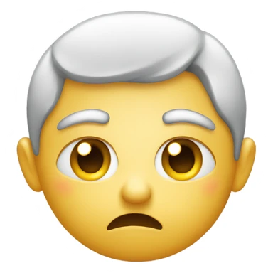 nervous emoji with tear sticker