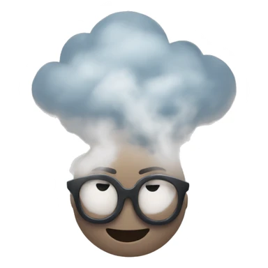 fog happy for heart  sticker