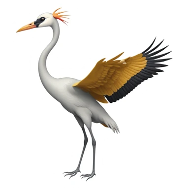  bird crane flies sticker