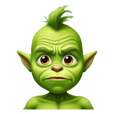 baby grinch, but he should be fat sticker